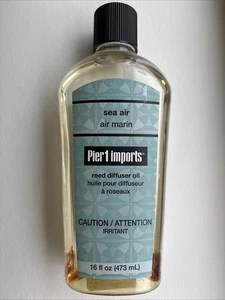 PIER 1 ONE Sea Air Reed Diffuser REFILL OIL Large Half Of 16 oz Bottle - Picture 1 of 4