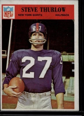 1966 Philadelphia Football Set Break #129 Steve Thurlow, Ex - Image 1 of 2