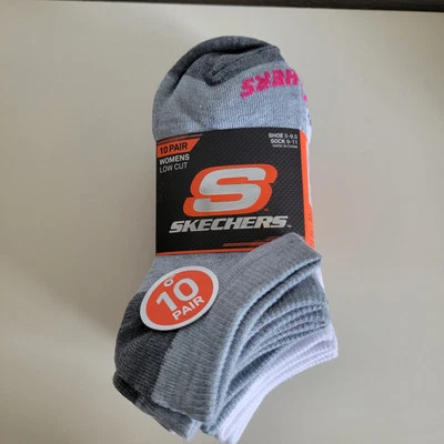 Skechers 10pk Mujer Corte Bajo Calcetines Zapato Talla 5-9.5 Nuevo Foto 1 de 4