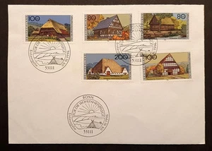 Germany stamp 1996 Humanitarian Relief Fund Farmhouses first day cover - Picture 1 of 2