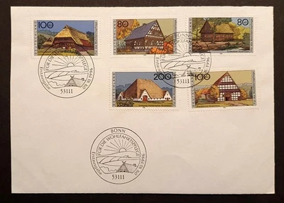 Germany stamp 1996 Humanitarian Relief Fund Farmhouses first day cover - Image 1 of 2
