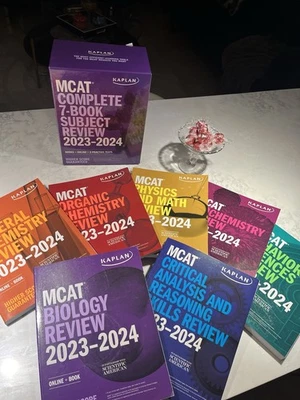 Kaplan MCAT Complete 7 Book Subject Review 2223-24 and Quiksheets - Image 1 of 4