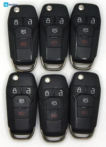 6x OEM Ford Fusion Transit Connect Keyless Entry Flip Key Car Remotes N5F-A08TAA - Picture 1 of 2