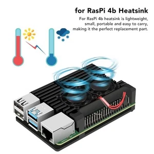 For RasPi 4b Heatsink Good Heat Dissipation For RasPi 4b Cooling Metal Case W FY - Afbeelding 1 van 22