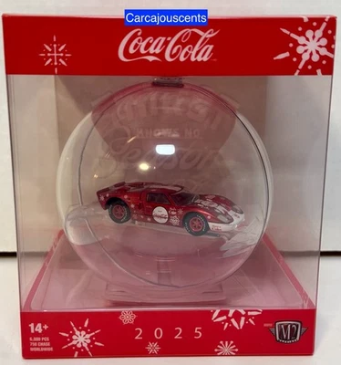 2025 M2 Machines Coca Cola 1966 Ford GT40 MKII Christmas Ornament  - Image 1 of 4