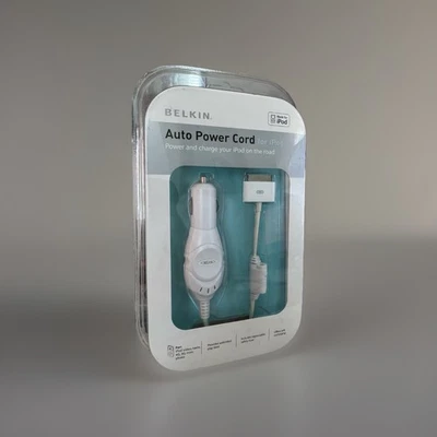 Adaptador de cable de alimentación Belkin cargador de coche para iPod/iPhone original Foto 1 de 2