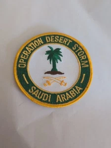 Operation Dessert Storm Saudi Arabia Embroidered Patch Collectible  - Picture 1 of 2