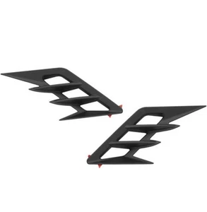 Show Chrome Fender Vent Filler Accent - Satin Black - Front 52-959BK - Picture 1 of 9