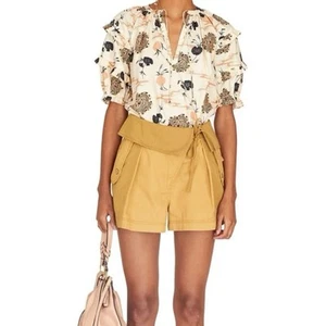 Ulla Johnson - Top Mari in margherita 100% cotone taglia 8 Medium - Foto 1 di 7