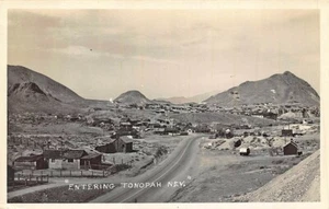 "Entering Tonopah Nevada" Panoramic View Real Photo Postcard - Picture 1 of 2