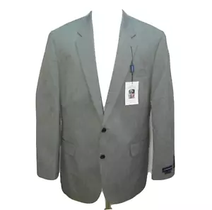 New CROFT & BARROW Men's (Size 44L) Gray 2 Button Sport Coat Blazer Suit Jacket - Picture 1 of 5