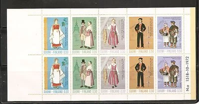 Finland SC # 522a Regional Costumes. Complete Booklet  - Image 1 of 2
