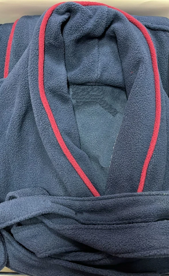 VITERBOSHOP Giacca da Camera Pile Uomo Invernale Vestaglia Corta Sciallata con Cintura