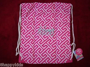 NEW NWT aBaby Girls Backpack Sackpack Sack Pack Pink Gym Bag AUBREY - Picture 1 of 3