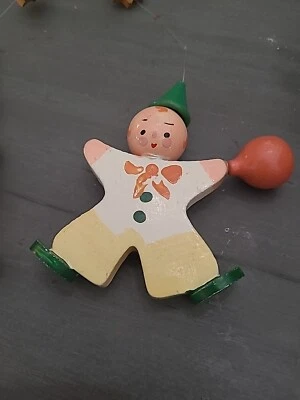 Cuna de circo pintada a mano vintage originales de IRMI piezas de madera móvil Foto 1 de 4