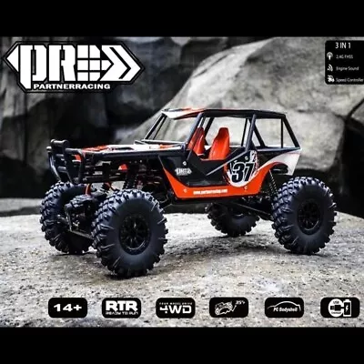 PRC 1/18 RC Car 4WD Rock Crawlers 4x4 Driving Car mini desktop Climbing car Remo - Image 1 of 4