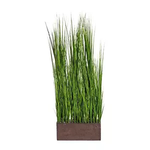 Gras Raumteiler, ca. 85cm, grün, im Kunststoffkasten 13x30,5x10cm Kunstpflanze - Bild 1 von 1