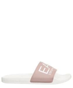 Emporio Armani EA7 slides women 7X000108AF15118M0109 White - Fawn logo detail - Picture 1 of 5