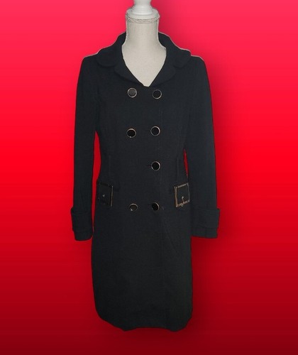 UNDERCOVER Trench nero Body By Victoria taglia 6 doppio seno MANCANTE