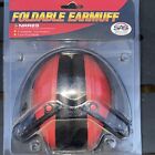 SAS Safety Foldable Earmuff Hearing Protection Red Black 6110 Foam NRR29 NEW