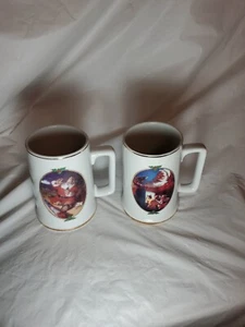 Vintage Coka Cola 1996 "For Santa" and "Seasons Greetings" Collector Coffee Mugs - Picture 1 of 15