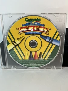 Vintage Crayola 1998 Magic 3D Amazing Animals CD ROM Computer Game Windows 95/98 - Imagen 1 de 3