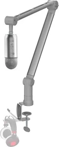 Brazo de pluma de micrófono IXTECH con montaje de escritorio, giratorio 360°, ajustable y plegable. - Imagen 1 de 9