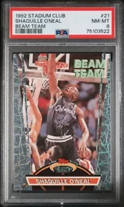 1992 Shaquille O'Neal Stadium Club Beam Team PSA 8 - Rookie RC 🔥🔥🔥 - Bild 1 von 3