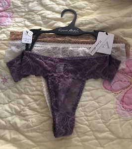 Carrie Amber Intimates (3 Pack) Thong's Size XL NEW WITH TAGS FREE SHIP! - Picture 1 of 5