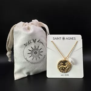 Baroque Coin Necklace Gold Tone | Giftable, New - Picture 1 of 6
