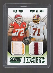 Eric Fisher Trent Williams 2015 Score Dual Patch 5/10 - Picture 1 of 2