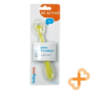 BABYONO Baby SMILE Soft Silicone Spoon 6m+ 1Pcs. Baby Feeding One of Two Colors - Picture 1 of 24