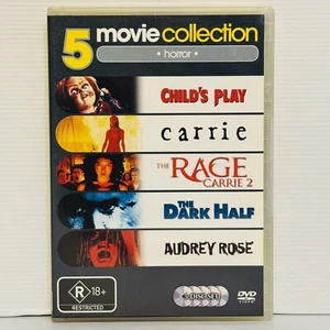 Horror DVD Set PAL 4 Child's Play Carrie & Carrie 2 The Dark Half Audrey Rose - Picture 1 of 10