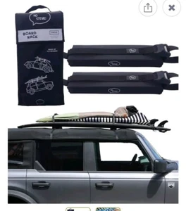 Ho Stevie! Surfboard Car Roof Rack Padded System (Holds Up to 3 Boards) Fits ... - Picture 1 of 9