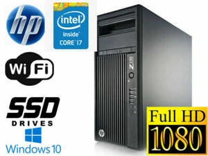 HP workstation Z230 MT PC Intel i7-4770 16GB RAM 256GB SSD+ 1TB Win10 WIFI - Picture 1 of 10