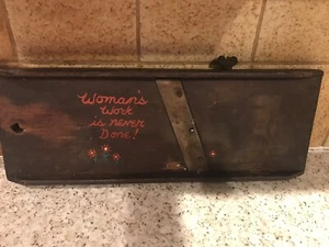 Vintage Primitive Wood Cabbage Kraut Cole Slaw Slicer Wall Decor 17" x 6" - Picture 1 of 11