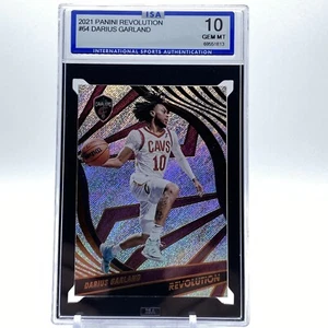 2021 -22 Panini Revolution Darius Garland #64 Grade ISA 10 Gem Mint NBA Cavs - Picture 1 of 3