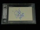 Pete Pistol Pete Maravich Signed 3x5 Index Card Beckett Encapsulated NBA HOF LSU