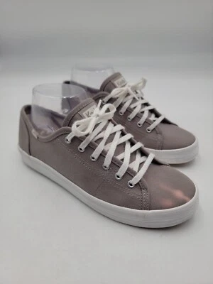 Keds Wo's Sz 8 Triple Kick Sneakers Chambray Lace up Brown Shoe *Bleach Blemish* - Image 1 of 4