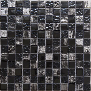 Simple Tile - Glass Stone Mosaic Tile For Kitchen Backsplash GM 4202-Dark Knight - Picture 1 of 5