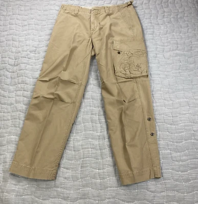 Polo Ralph Lauren Pants Mens 34x30 Khaki Cargo Military Paratrooper RL 76105 - Image 1 of 4