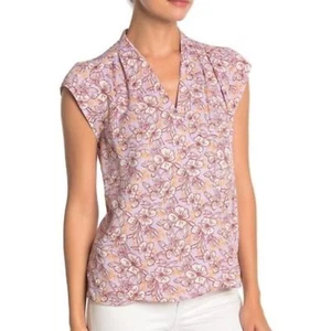 Blusa halógena talla mediana NUEVA camiseta sin mangas floral - Imagen 1 de 10