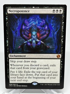 MTG Necropotence Iconic Masters Mythic Rare MINT PACK FRESH ⚡️Free Shipping Fast - Image 1 of 3