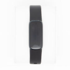 Fitbit Luxe Bluetooth Silikonarmband schwarz Edelstahlgehäuse grau - wie neu 
