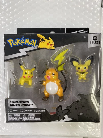 Pokemon Select Evolution Multi-Pack, Pichu Pikachu Raichu new Toys NIB Cover