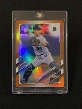 2021 Souma Uchiyama Orange Foil Rookie Card /25 Topps NPB Baseball #138 SSP