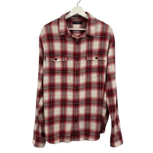 Lucky Brand Men’s Flannel Button Down Long Sleeve Shirt Size L - Picture 1 of 6