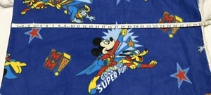 Fleece fabric by the yard - Mickey Comic Patch - Friends As Super Heroes - 58” W - Picture 1 of 3