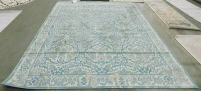 Tapete manchado marfim/azul claro 8' x 10' preço reduzido 1172580538 EVK242C-8 - Imagem 1 de 4