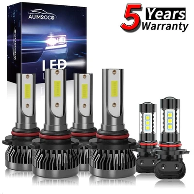 Суперяркая белая светодиодная фара для GMC Sierra 3500 Classic 2007 6 ламп 6500K - Изображение 1 из 4